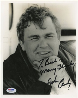 Autographed 8x10 Photograph, Personalized by John Candy